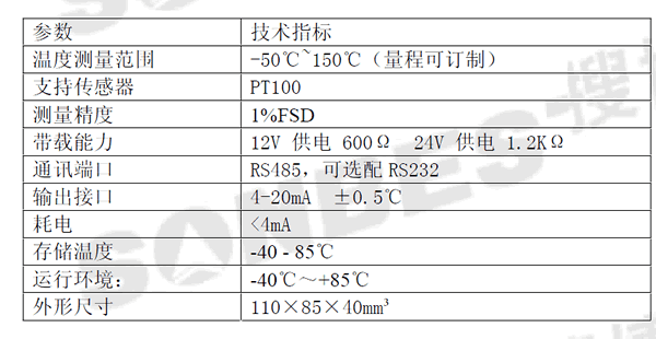 PT100 4-20mA溫度變送器(SM2110M、溫濕度、變送器、4-20mA、20mA、電流輸出、電壓輸出、遠程溫濕度|SM2101M)